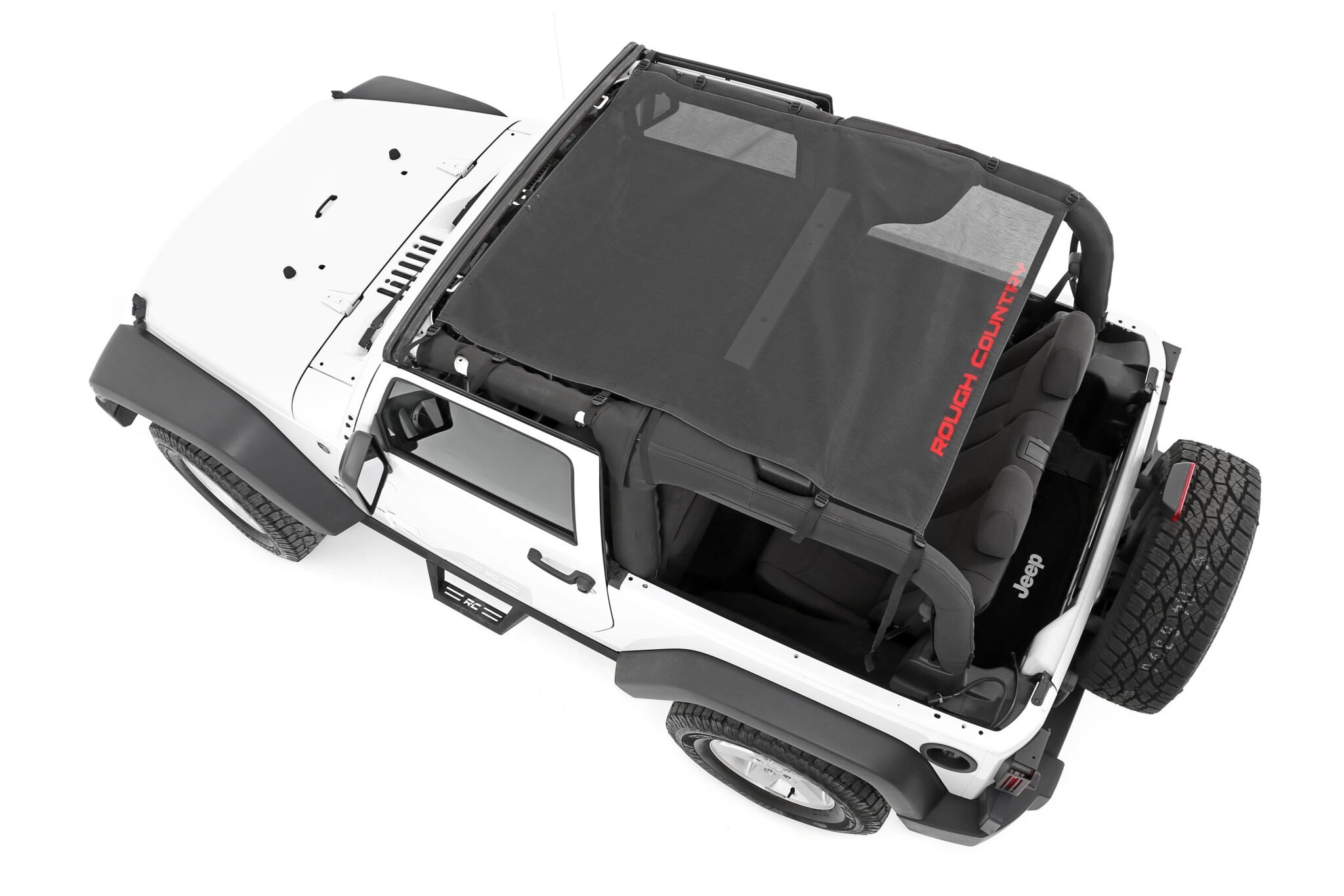 Jeep Wrangler JK Mesh Bikini Top Plus (07-18 2-Door | Black)