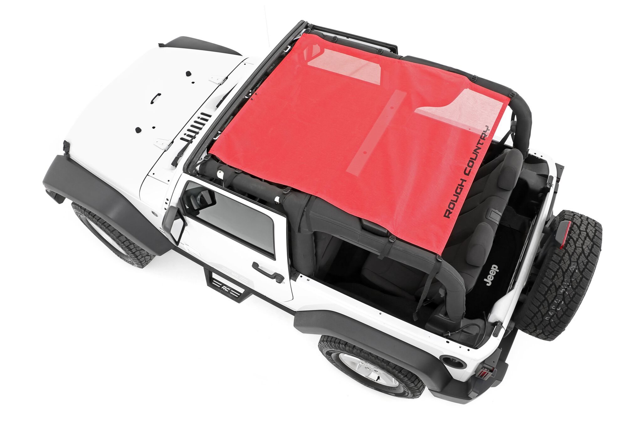 Jeep Wrangler JK Mesh Bikini Top Plus (07-18 2-Door | Red)