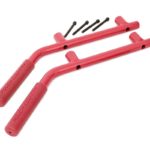 Jeep Rear Solid Steel Grab Handles (07-18 Wrangler JK | Red)
