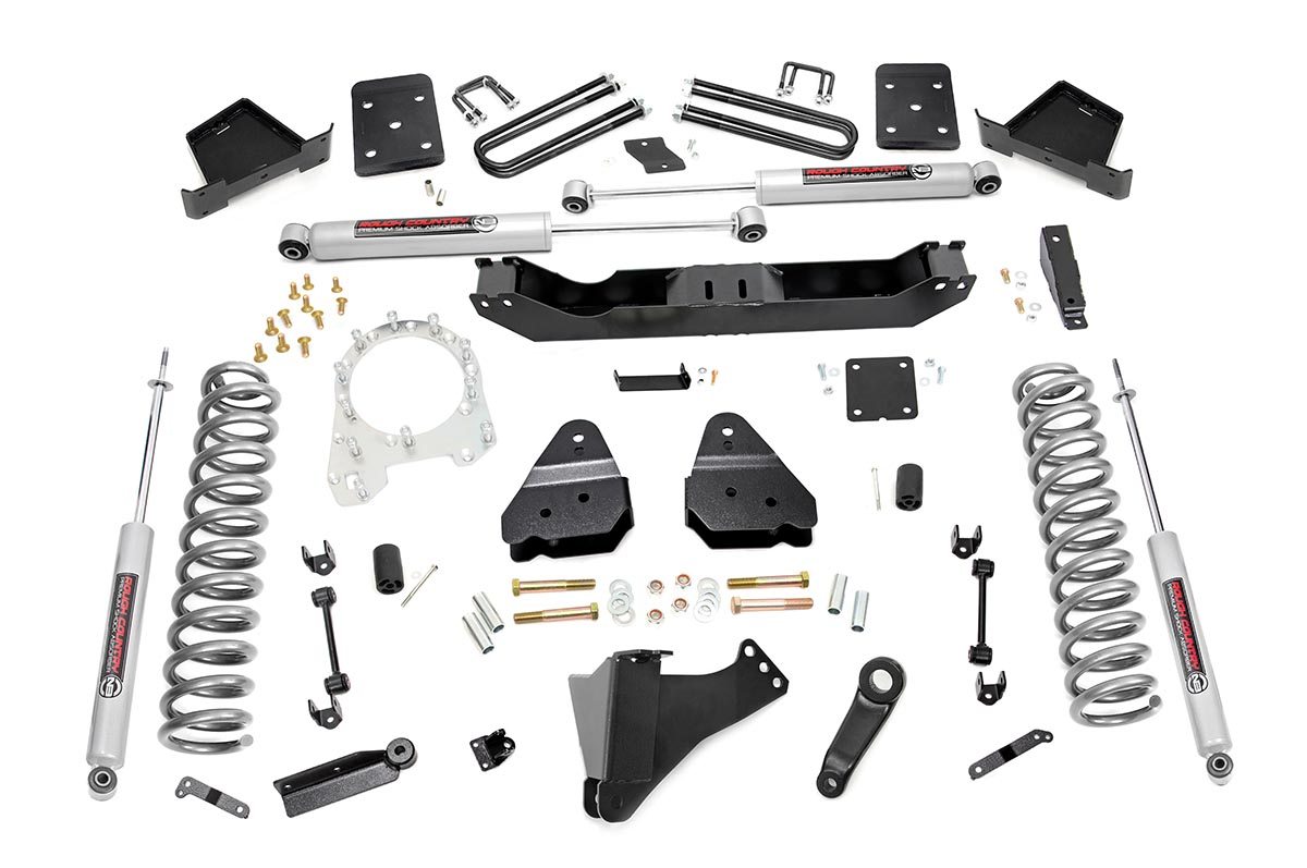 6in Ford Suspension Lift Kit (17-19 F-250/350 4WD | Diesel | 4in Axle | w/o Overloads)