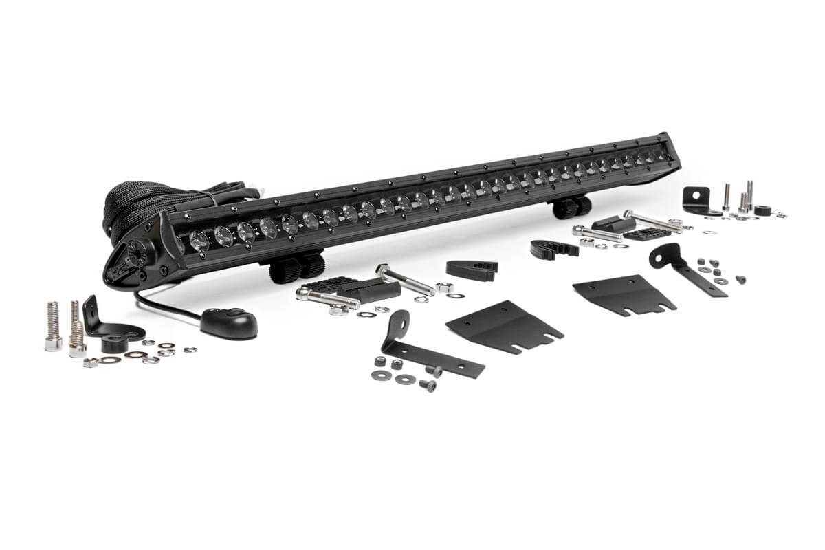 Jeep 30-inch LED Hood Kit (18-19 Wrangler JL | Black-Series)