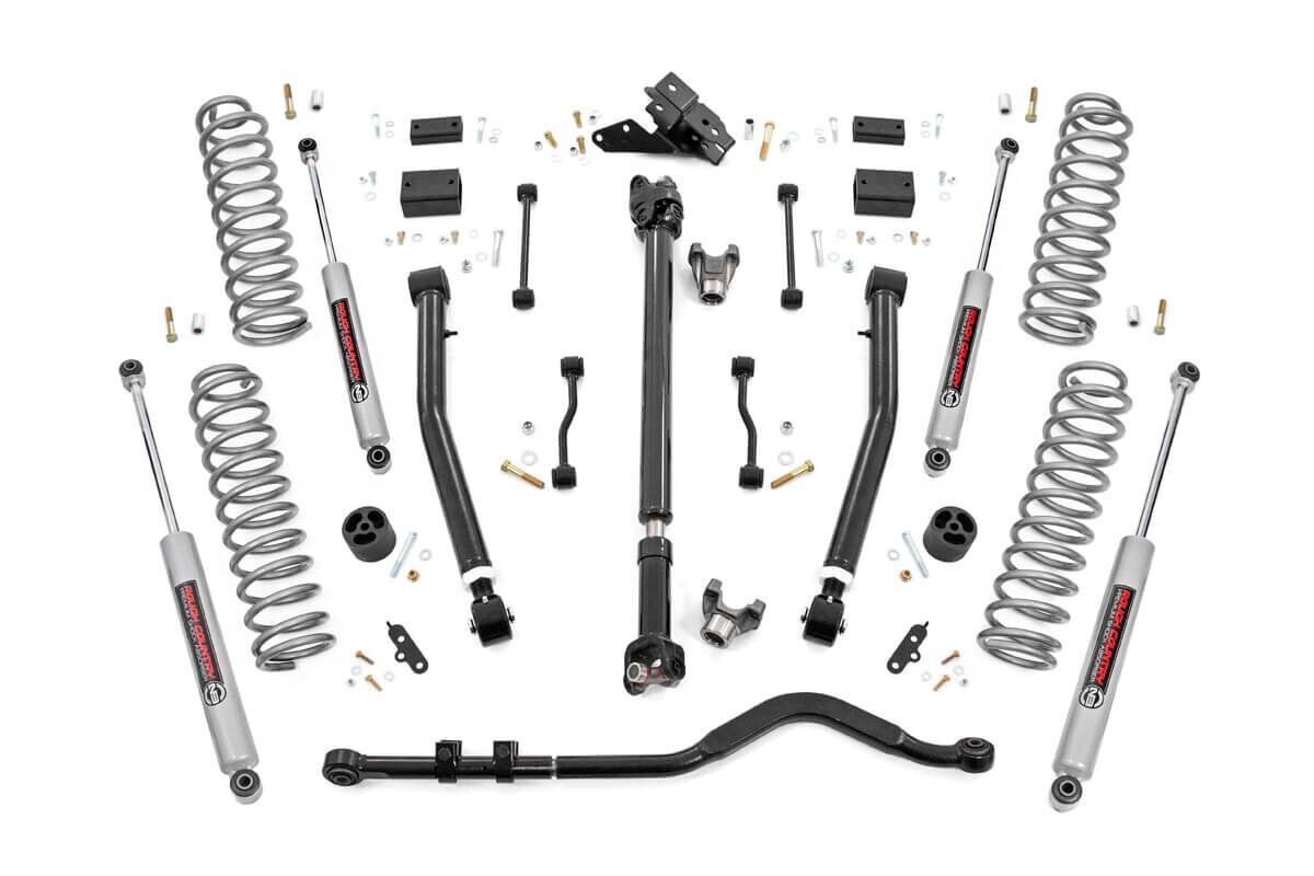 3.5in Jeep Suspension Lift Kit | Stage 2 Coils & Adj. Control Arms (18-19 Wrangler JL Rubicon) 3.5in Jeep Suspension Lift Kit | Stage 2 Coils & Adj. Control Arms (18-19 Wrangler JL Rubicon)