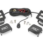 2-inch Square Cree LED Lights – (Pair | Black Series, Flood Beam)