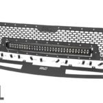 Toyota Mesh Grille w/30in Dual Row Black Series LED w/ Amber DRL (14-17 Tundra)