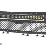 Ford Mesh Grille w/30in Dual Row Black Series LED w/ Amber DRL (09-14 F-150)
