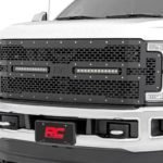 Ford Mesh Grille w/ Dual 12in Black-Series LEDs (17-19 Super Duty)